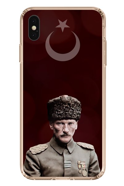 TechTree حافظة سيليكون متوافقة مع هاتف iPhone XS MAX Moon Star ورئيس القائد أ...