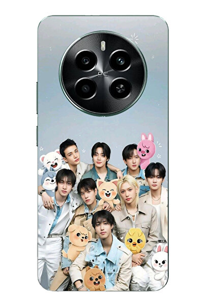 TechTree حافظة سيليكون مطبوع متوافقة مع Realme 12 PRO-PRO PLUS ذات طابع K-Pop...