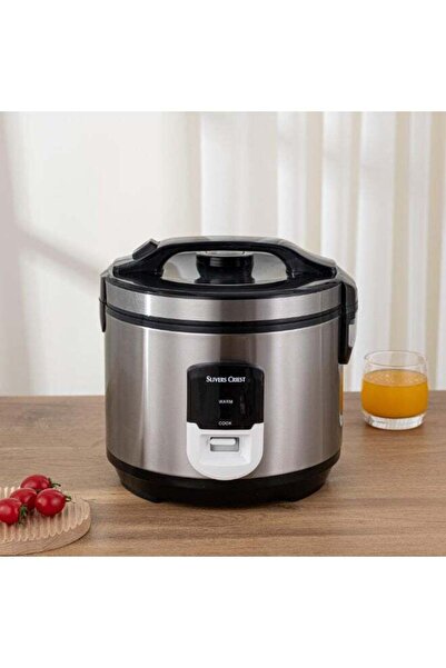 SLIVERS CRIEST 4L Electric Rice Cooker 750W SC-750S - Non-Stick & Keep Warm - Silver