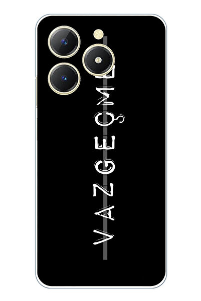 TechTree Realme C61 Compatible Printed Silicone Case with Forget-Me-Not Writt...