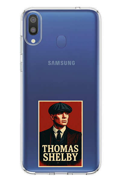 TechTree حافظة سيليكون متوافقة مع هاتف سامسونج جالاكسي M20 من توماس شيلبي مطبوع