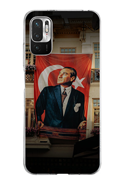 TechTree حافظة سيليكون متوافقة مع هاتف Redmi Note 10 5G بتفاصيل العلم العملاق...