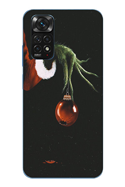 TechTree حافظة سيليكون متوافقة مع هاتف Redmi Note 11-11S باللون الأخضر وكرة ر...