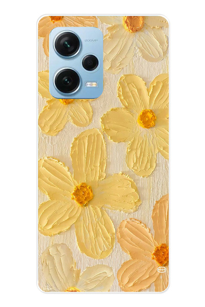 TechTree حافظة سيليكون متوافقة مع هاتف Redmi Note 12 PRO 5G بلمسة الشمس صفراء...