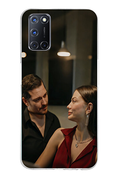 TechTree حافظة سيليكون متوافقة مع هاتف OPPO A52-A72-92 - Eşref وNisan مطبوع