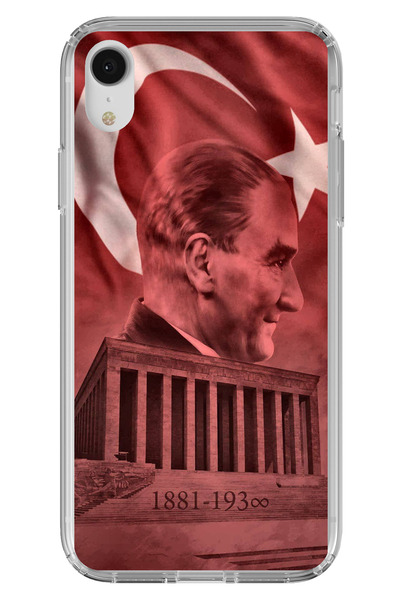 TechTree iPhone Xr Compatible Ataturk Portrait and Anıtkabir Printed Silicone...