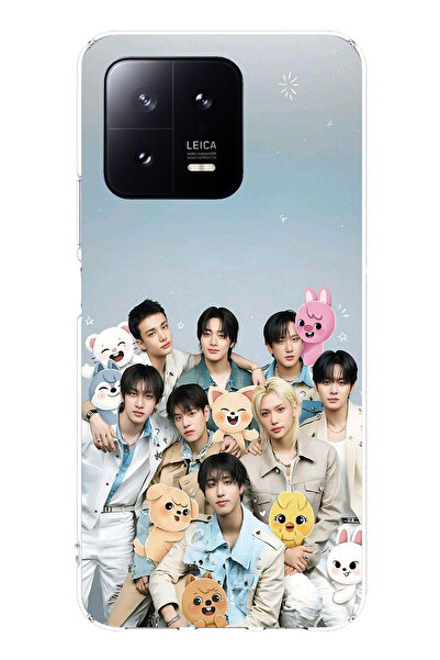 TechTree حافظة سيليكون مطبوع متوافقة مع هاتف Xiaomi Mi 13 تحمل طابع فرقة K-Po...