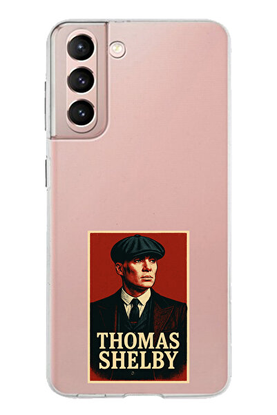 TechTree حافظة سيليكون متوافقة مع هاتف سامسونج جالاكسي S21 من توماس شيلبي مطبوع