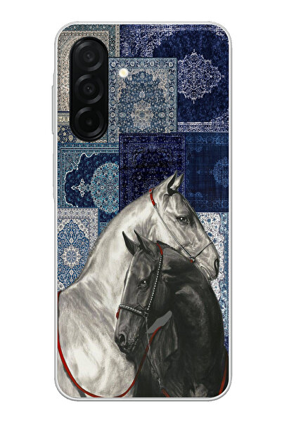 TechTree حافظة سيليكون متوافقة مع هاتف سامسونج جالاكسي A26 باللون الأزرق بنمط...