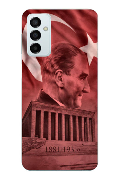 TechTree حافظة سيليكون متوافقة مع هاتف سامسونج جالاكسي M14 تصور صورة أتاتورك ...