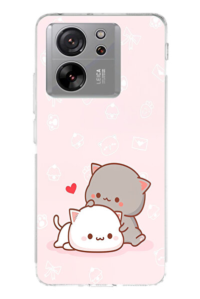 TechTree حافظة سيليكون متوافقة مع هاتف Xiaomi Mi 13T-13T PRO، لطيفة وريموتية، مطبوع