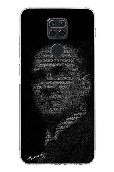 TechTree حافظة سيليكون متوافقة مع هاتف Redmi Note 9 مكتوب عليها Hitabe Yazılı...