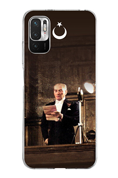 TechTree حافظة سيليكون متوافقة مع هاتف Redmi Note 10 5G متوافقة مع خطاب أتاتو...