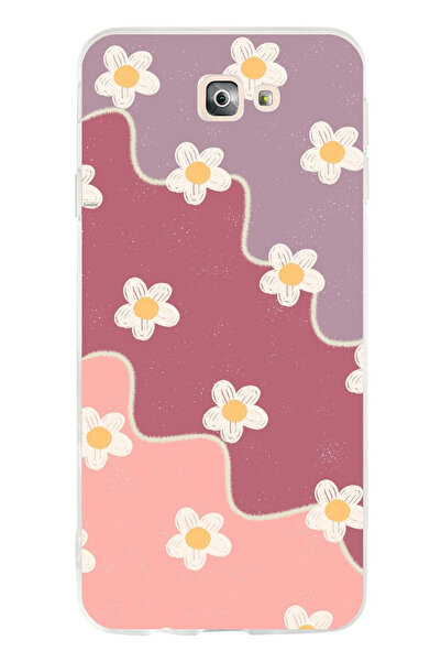 TechTree حافظة سيليكون متوافقة مع هاتف سامسونج جالاكسي J7 برايم بلون الورد ال...