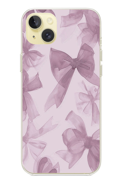 TechTree حافظة سيليكون متوافقة مع هاتف iPhone 15 PLUS بلون بنفسجي مطبوع