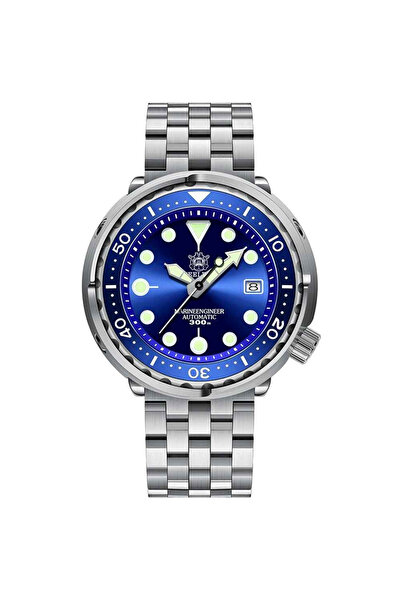 Steeldive Men's watch SD1975 blue dial Automatic NH35 sapphire diver 300M