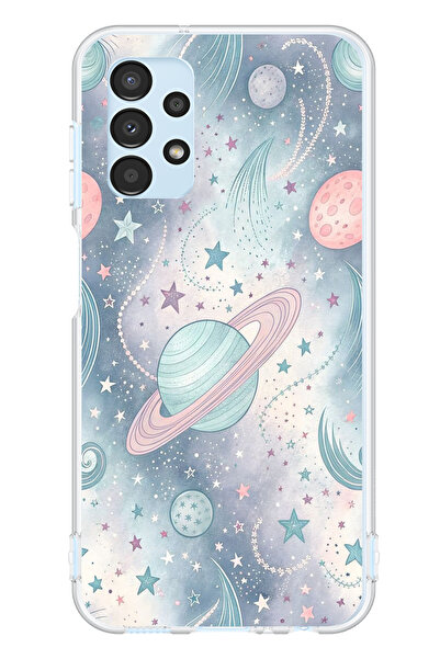 TechTree حافظة سيليكون ناعمة ملونة متوافقة مع هاتف سامسونج جالاكسي A13 مطبوع