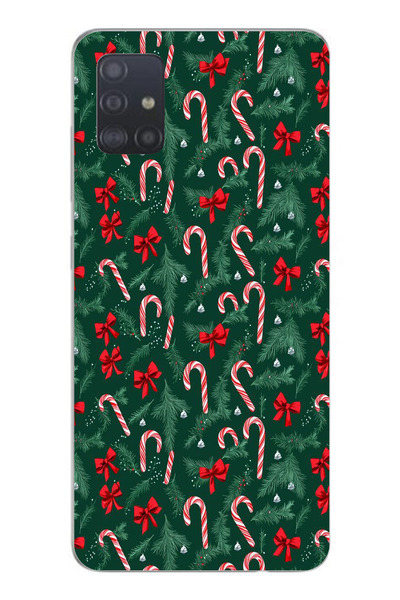 TechTree حافظة سيليكون متوافقة مع هاتف سامسونج جالاكسي A51 لعيد الميلاد وشجرة...