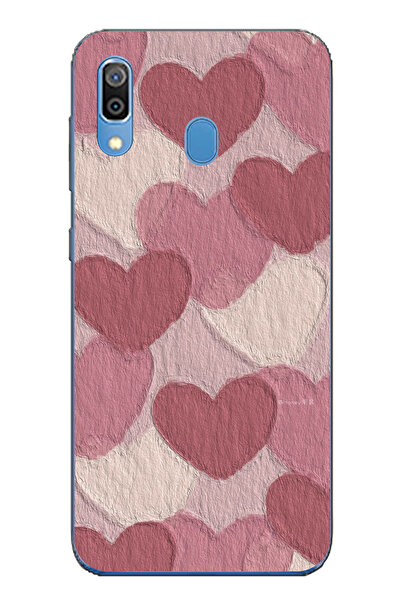 TechTree حافظة سيليكون مطبوع متوافقة مع هاتف سامسونج جالاكسي A20-A30 مع لون و...