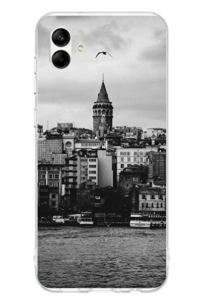 TechTree جراب سيليكون متوافق مع هاتف سامسونج جالاكسي A06 مع مناظر برج غالاتا ...