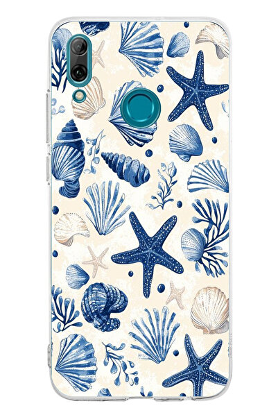 TechTree حافظة سيليكون مطبوع متوافقة مع هاتف هواوي بي سمارت 2019 بنمط الصدفة ...