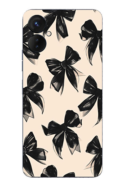 TechTree حافظة سيليكون متوافقة مع هاتف Tecno Spark 9 Pro باللون الأسود مطبوع