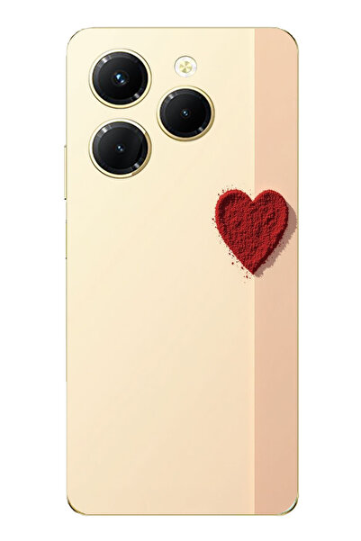 TechTree حافظة سيليكون متوافقة مع هاتف Infinix Hot 40-40 PRO ذات خلفية كريمية...