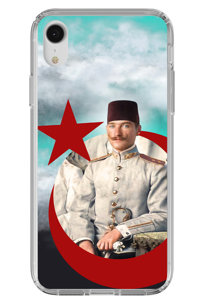 TechTree iPhone Xr Compatible Youth Years Ataturk Printed Silicone Case