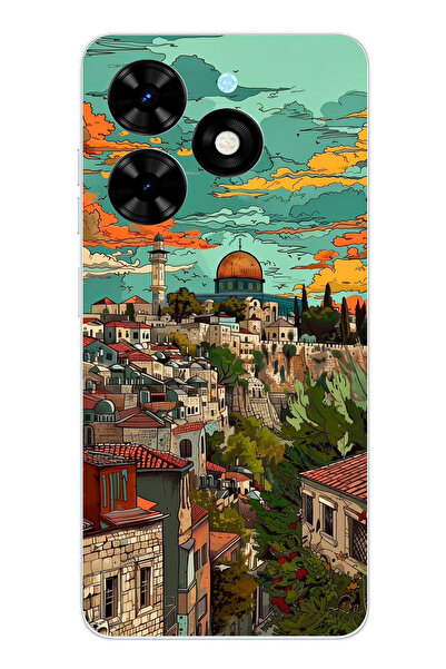 TechTree حافظة سيليكون متوافقة مع هاتف Tecno Spark 20-20C من Free Palestine و...