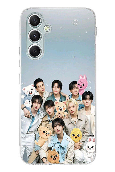 TechTree حافظة سيليكون مطبوع متوافقة مع هاتف سامسونج جالاكسي A34 بتصميم فرقة ...