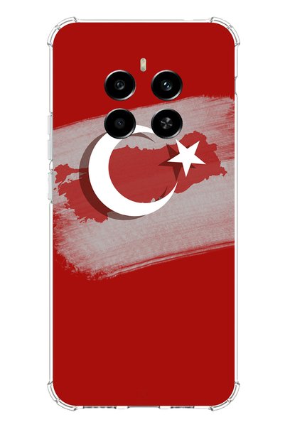 TechTree حافظة سيليكون متوافقة مع هاتف Realme 12 4G-12 Plus مع خريطة تركيا وع...