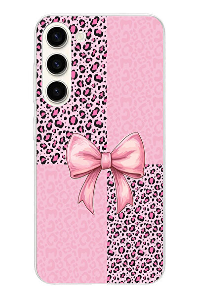 TechTree حافظة سيليكون متوافقة مع هاتف سامسونج جالاكسي S24 بلس بنمط الفهد الو...