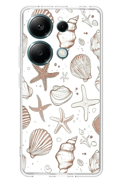 TechTree حافظة سيليكون مطبوع متوافقة مع هاتف Redmi Note 13 PRO 4G باللون البن...