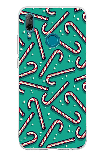 TechTree حافظة سيليكون مطبوع متوافقة مع هاتف Huawei P Smart 2019 مع عصا حلوى ...