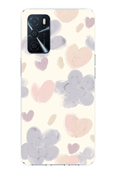 TechTree حافظة سيليكون متوافقة مع هاتف اوبو A16، حافظة سيليكون على شكل زهرة و...