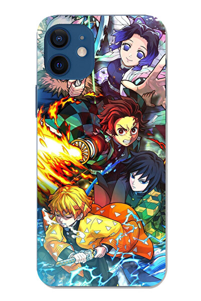 TechTree iPhone 12-12 Pro Compatible Demon Slayer:Kimetsu No Yaiba B Printed ...