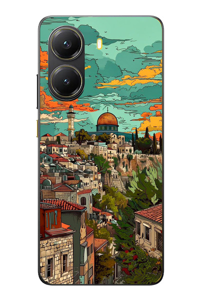 TechTree Poco X7 Pro Compatible Free Palestine and Kubbetüs Sahra Printed Sil...