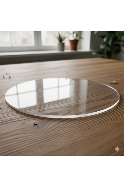 kesita TASARIM 5 Adet 2mm Pleksi Plaka Daire (20*20 CM)