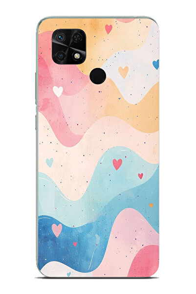 TechTree حافظة سيليكون متوافقة مع هاتف Redmi 10C - POCO C40 ذات ألوان باستيل ...