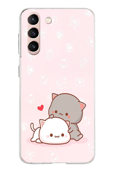 TechTree حافظة سيليكون متوافقة مع هاتف سامسونج جالاكسي S21، لطيفة وريموتية، مطبوع