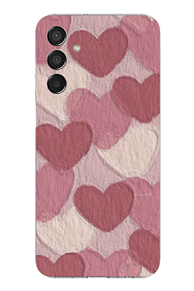 TechTree حافظة سيليكون متوافقة مع هاتف سامسونج جالاكسي M15 باللون الوردي البا...