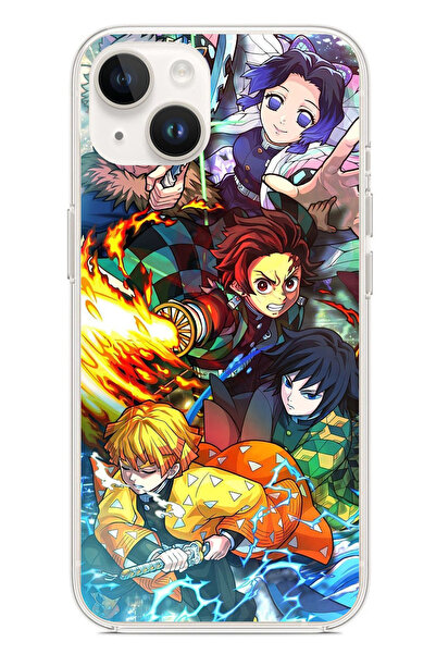 TechTree حافظة سيليكون متوافقة مع هاتف iPhone 14 PLUS The Demon Slayer: Demon...