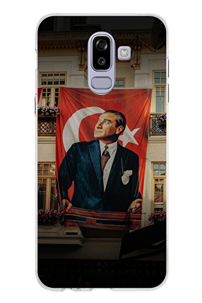 TechTree حافظة سيليكون متوافقة مع هاتف سامسونج جالاكسي J8-A6 بلس بتفاصيل العل...