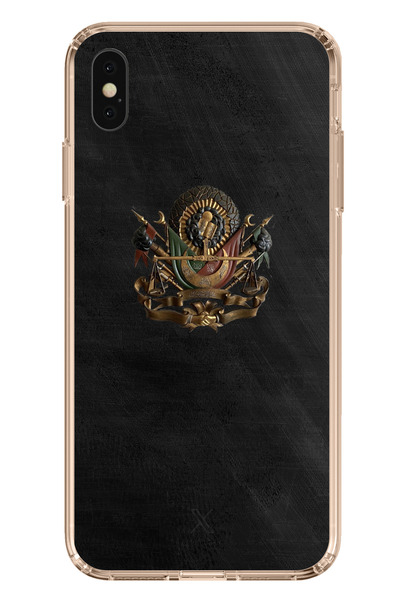 TechTree Printed Silicone Case with Ottoman Tughra Detail, Compatible with iPhone XS Max