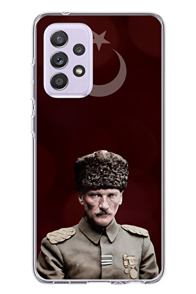 TechTree حافظة سيليكون متوافقة مع هاتف سامسونج جالاكسي A72 على شكل نجمة وهلال...