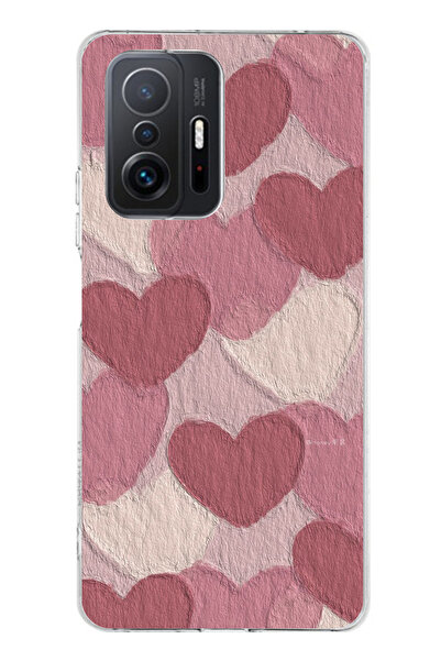 TechTree حافظة سيليكون مطبوع متوافقة مع هاتف Xiaomi Mi 11T-11T PRO مع لون ورد...