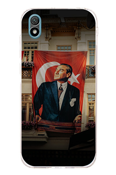 TechTree حافظة سيليكون لهاتف هواوي Y5 2019 - متوافقة مع Honor 8S، بتصميم علم ...