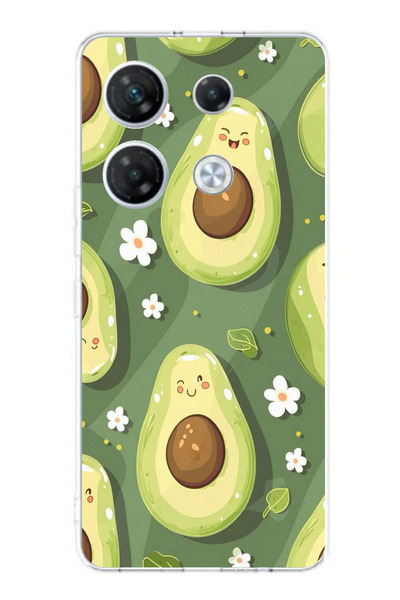 TechTree حافظة سيليكون متوافقة مع هاتف Infinix GT 20 PRO ذات خلفية خضراء لطيف...