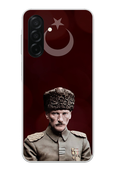 TechTree حافظة سيليكون متوافقة مع هاتف سامسونج جالاكسي A26 على شكل نجمة وهلال...