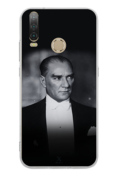 TechTree جراب سيليكون متوافق مع جوال جنرال موبايل GM 10: أناقة ورقيمة: مطبوع مع أتاتورك سموكن